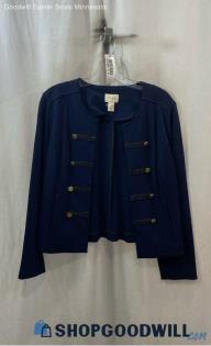 Chico's Women's Navy Blazer Sweater - Sz M