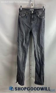 Zara Women's Gray Wash Skinny Ankle Jean - Sz 4