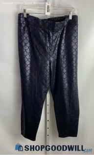 Torrid Women's Black Iridescent Mermaid Scale Pattern Leggings - Sz 5