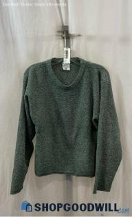 Columbia Women's Green/White Acrylic Sweater - Sz XL