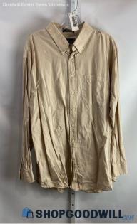 Croft & Barrow Men's Tan Dress Shirt - Sz 18 34/35