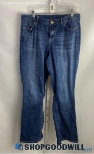 Lane Bryant Women's Dark Wash Blue Bootcut Jeans - Sz 16L