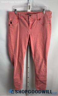 Torrid Women's Bubblegum Pink Stretch Skinny Ankle Jean - Sz 16