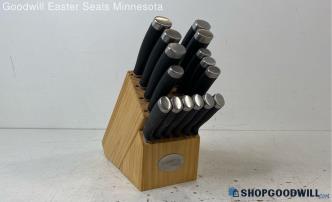 15pc Hampton Forge Knives w/Knife Block