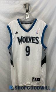 NBA MN Timberwolves Rubio #9 White Basketball Jersey - Sz S