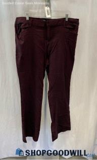 Torrid Women's Burgundy Striped Straight Pants - Sz 22