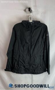 Columbia Women's Black Lightweight Full Zip Windbreaker - Sz S