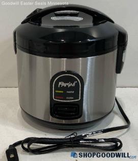 Parini 4 Cup Rice Cooker Powered on