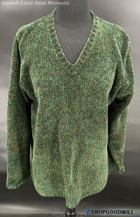 Victoria Jones Women's Green LS Acrylic sweater - Sz L