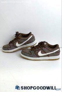 Nike Men's Dunk Low Pro Premium SB 'Paisley" Brown Synthetic Sneaker Shoes SZ 8