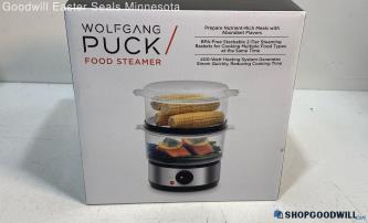 Wolfgang Puck Stackable 2 Tier Baskets Food Steamer Appliance Food Prep NIB IOB