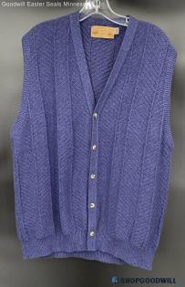 Shenandoah Men's Blue Cotton Sweater vest - Sz XXL