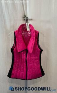 Calvin Klein Women's Pink Slim Insulated Puffer Vest - Sz XS