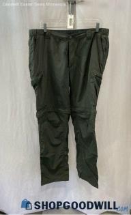 Columbia Men's Army Green Ripstop Convertible Tech Pants - Sz 38