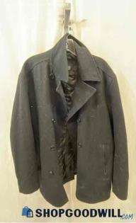 London Fog Men's Black Overcoatr - Sz L