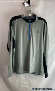 The North Face Men's Gray Vented Active Long Sleeve Henley Shirt - Sz M