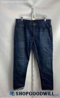 Michael Kors Men's Blue Dark Wash Cotton Jeans - Sz 34