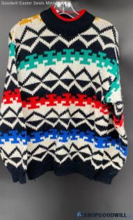 AJ Brandon Multi-Color LS Acrylic sweater - Sz L