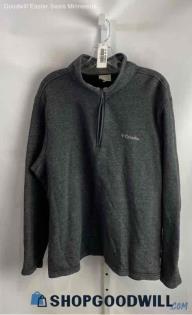 Columbia Men's Dark Gray Heathered Cotton Sweater - Sz XL