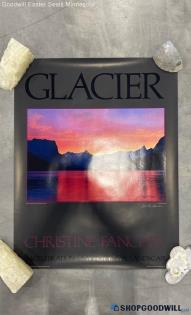 "Glacier" Christine Fancher Signed 22"x28" St. Mary Lake Nature Photo Art Poster