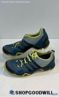 Adidas Womens Traxion Teal & Green Synthetic Sneaker Athletic Shoe 10