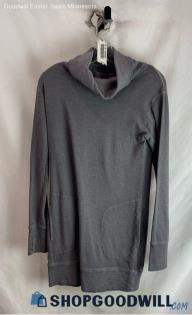 Athleta Women's Charcoal Gray Performance Hooded Sweater Dress - Sz XXS