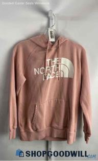 The North Face Women's Pink Logo Cotton Hoodie - Sz M