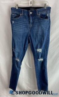 Torrid Women's Blue Dark Wash Skinny Cotton Jeans - Sz 16