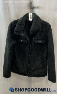 Marmot Women's Black Faux Fur Overcoat - Sz M