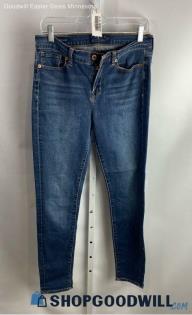 Lucky Brand Women's Dark Wash Blue Skinny Jeans - Sz 8