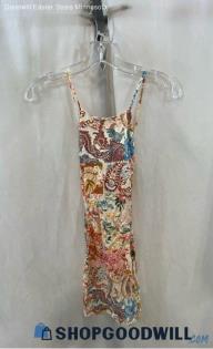 Zara Women's Multicolored Floral Print Tank Mini Dress - Sz S