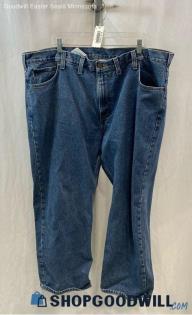 Carhartt Men's Blue Loose Straight Jeans - Sz 46x30