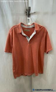 Tommy Bahama Men's Coral Pink Polo Shirt - Sz L