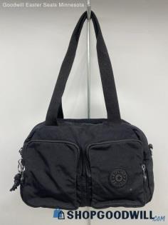 Kipling Black Satchel Shoulder Bag Womens Nylon Handbag/Purse