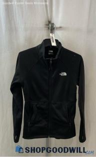 The North Face Women's Black Fleece Lined Zip Up Tech Sweatshirt - Sz S