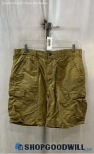 REI Men's Beige Cargo Tech Shorts - Sz M