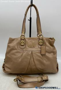 Coach Ashley Gold Shoulder Bag Womens Leather