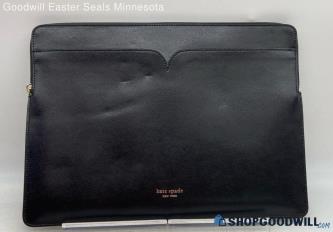 Kate Spade Spencer Black Laptop Bag Unisex Adults Leather