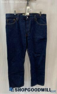 Levi's Men's Dark Wash Blue 505 Straight Jeans - Sz 36