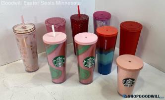 9 Piece Starbucks Travel Tumblers