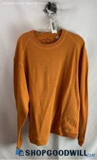 Tommy Bahama Men's Orange Crewneck Sweater - Sz XL