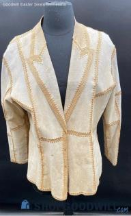 Vintage Suede Women's Patchwork Jacket - Sz OS