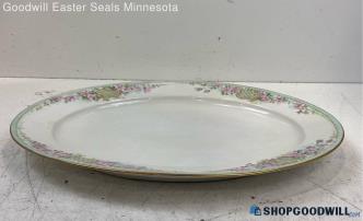 Classic Bavaria Floral Design Oval18" Long Serving Platter Plate Tray Kitchen