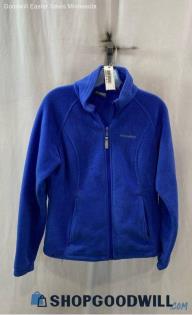 Columbia Women's Periwinkle Fleece Zip Up Sweater - Sz M