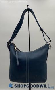 Coach Legacy Delphite Blue Leather Slim Duffle/Crossbody Handbag/Purse