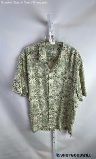 Tommy Bahama Men's Green Design Pattern Button Up Shirt - Sz XL