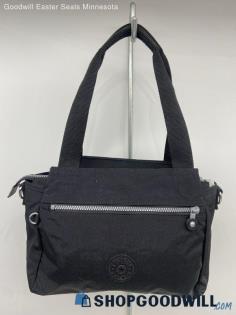 Kipling Black Satchel Shoulder Bag Womens Nylon Handbag/Purse