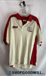 Nascar Men's Red/Ivory Polo Shirt - Sz XL