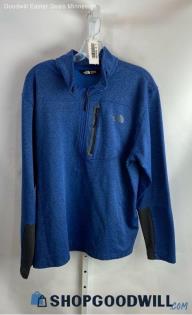 The North Face Men's Royal Blue Heathered Fleece Lined Sweatshirt - Sz XL