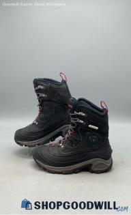 Columbia Women's Bugathermo Electric Black Leather Snow Boots Sz 8.5